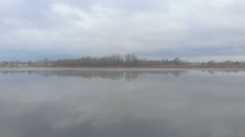 Fog And River Bank