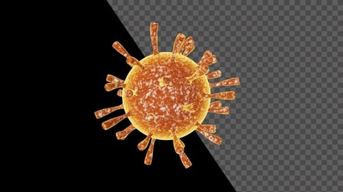 Coronavirus Microscope View Covid-19 V9