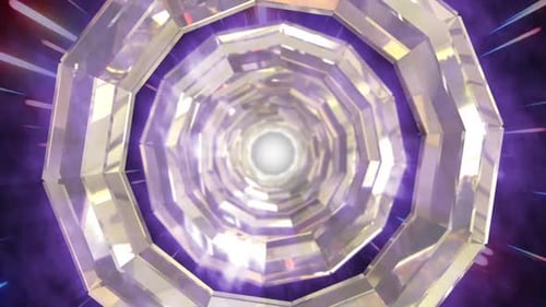 Geometric Reflective Space Tunnel