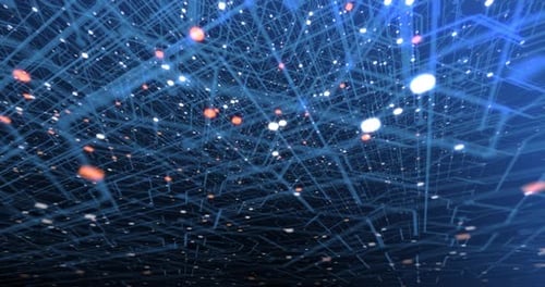 Concepto cibernético y futurista de tecnología de circuitos de impresión 4K sin interrupciones.