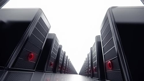 Server Room Data Center Flythrough Animation