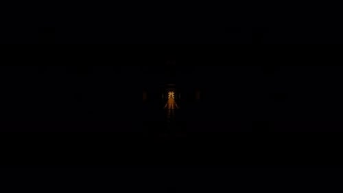 Flying in a Spaceship Tunnel a Scifi Shuttle Corridor