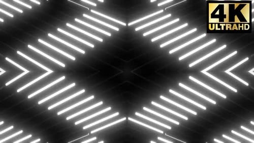 7 White Neon Pattern Vj Loop Pack