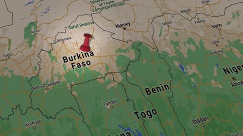 Burkina Faso On Map 4K