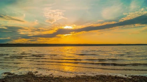 Sunset over the River