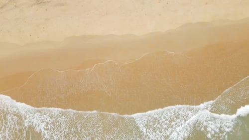 Aerial view of sand beach