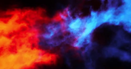 Feuer- und Eisrauch sowie atmosphärische Loop-Effekte für Videoeditor, Kompositionen.