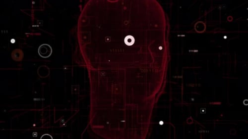 Digital Human Head with Abstract Network Data