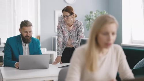 Business People Working in Office