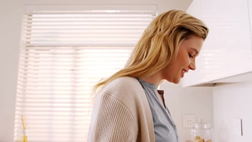 Woman Cooks Colorful Vegetables in Frying Pan