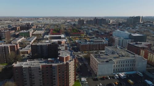 Urban Sprawl: Aerial View of Residential Cityscape