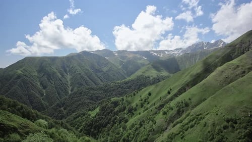 Panoramic View of the Mountain Landscape