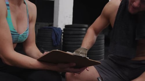 Cross training at a gym