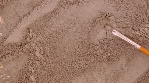 Makeup Brush Smoothing Cosmetic Powder, Artistic Motion