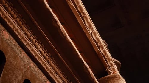 Ancient Classical Sculpture and Architectural Detail Reveal