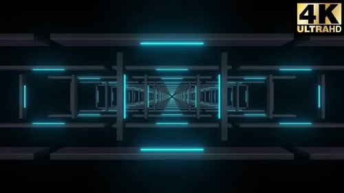 Neon Blocks Tunnel Pack 4k