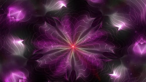 Abstract Glowing Purple Star Field Motion Background Loop
