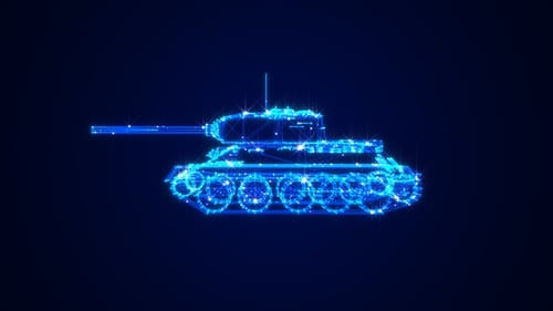 Panzer 3D Hologramm