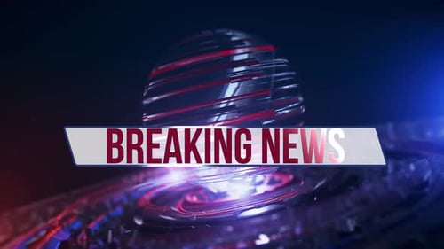 Breaking News Transition With Alpha Channel
