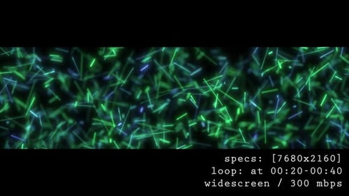 Neon Swing Green Lines Vj Background