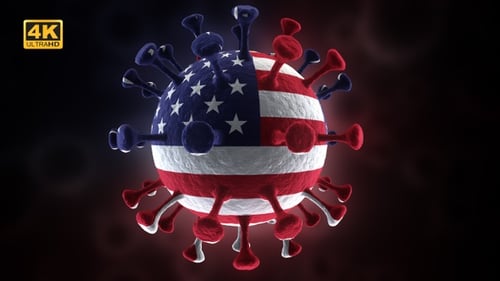 Covid-19 America / Corona USA Delta Lambda Strain Plus Variant - 4K