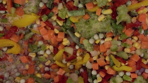Mexican Mixture of Vegetables in a Shop