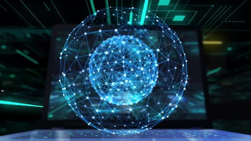 Global network and technology concept
