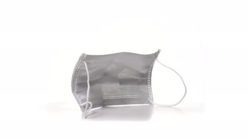 Medical Face Mask on White Background