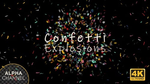Colorful Confetti Particles Overlay for Celebrations