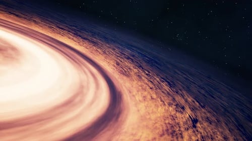 Dynamic Black Hole Accretion Disk in Deep Space