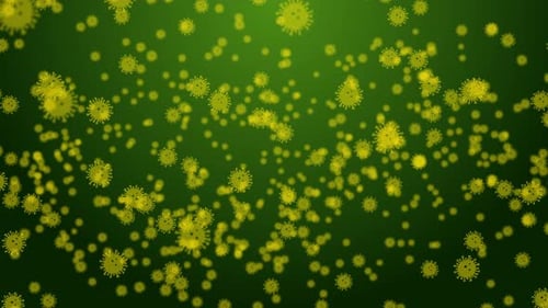 3d animation on the theme of covid 19.loop animation