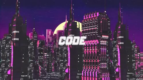 Retro Cyber City Background Code