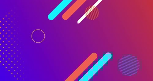 Dynamic Abstract Geometric Shapes Motion Background