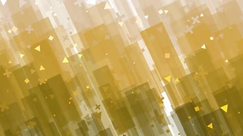 Golden Abstract Geometric Motion Background Loop