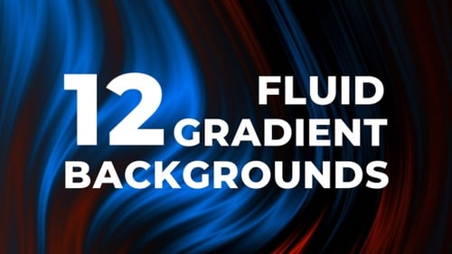 Abstract Fluid Wavy Gradient Animated Background Loop