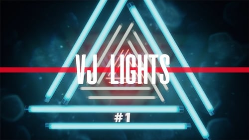 VJ Doppelte dreieckige Neon-Lichtschlaufen Ver.1 — 3er-Pack
