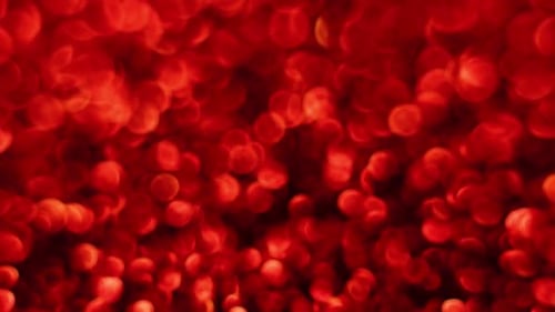 Abstract Red Bokeh Lights Sparkling Background