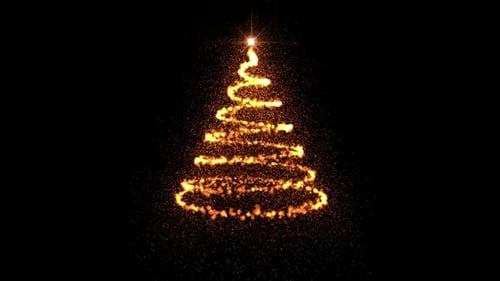 Glowing Particle Christmas Tree Reveal