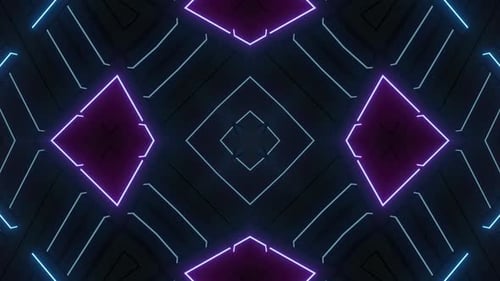 Abstract Colored Neon Loop