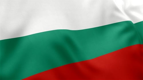 Bulgarian Flag Waving Seamless Loop
