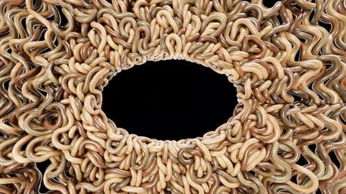 Porte-bûches Ellips en bois pour pâtes pour nouilles