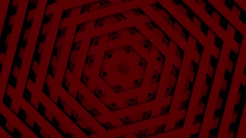 3D Abstract Rotation Red Background