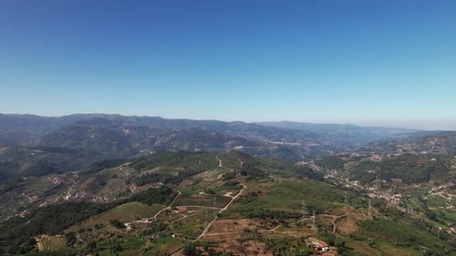 Nature Scene with Green Mountain