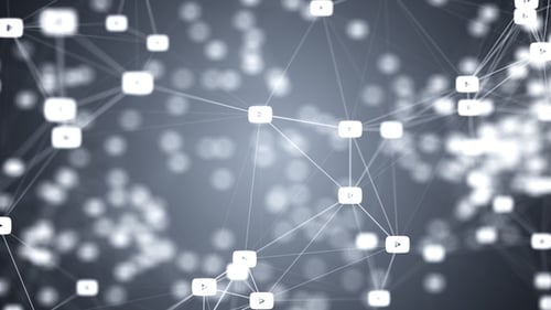 Abstract Geometric Network with Play Button Nodes