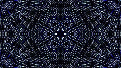 Dynamic Abstract Flowing Lines Kaleidoscope Background