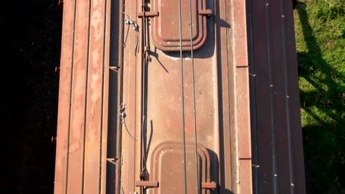 Top View Train Wagons