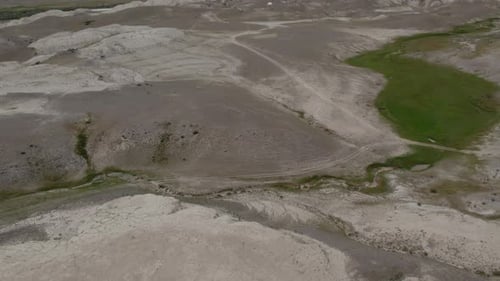 Sand dune landscape in Altai also called as Moon valley