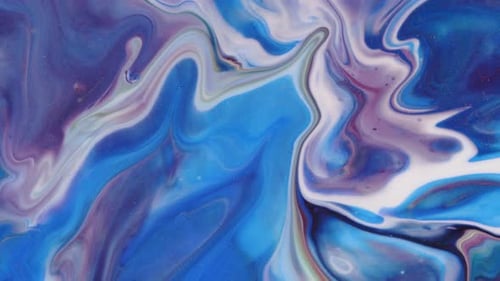 Fluid Abstract Colors Swirling Together