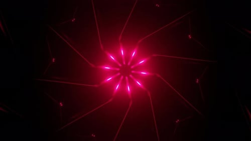 Stroboskop-Psychedelische Kaleidoskop-Muster Animation Geometrischer bunter Hintergrund