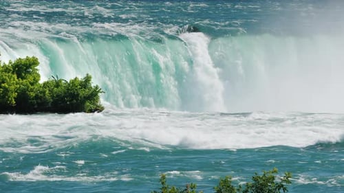 Niagara River and the Mighty Niagara Falls
